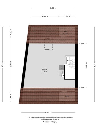 Floorplan - Voorhof 9, 4142 GB Leerdam